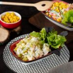 Салат из крабовых палочек, картошки и яиц