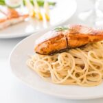 Паста с лососем и сливками