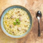 Рыбный суп с фрикадельками и рисом