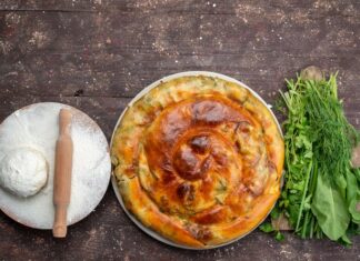 Дрожжевой пирог с капустой в духовке