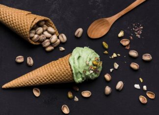 Фисташковое мороженое в домашних условиях