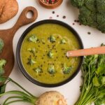 Приготовление супа-пюре из брокколи