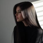 Контуринг волос для темных длинных волос