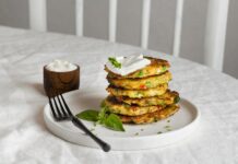 Кабачковые блины на молоке