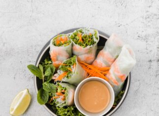 Спринг Роллы с Красной Рыбой