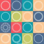 Плотные узоры крючком по кругу