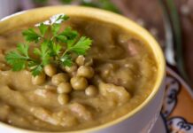 Гороховый суп на копченых ребрах