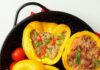 Фаршированный перец в духовке: половинки с мясом