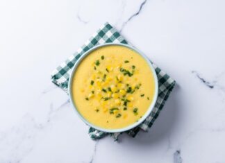 Крем-суп из гороха и картофеля