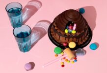 Торт «Битое стекло» с печеньем