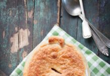 Лоранский пирог с курицей и грибами