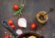 Куриное филе со сливками на сковороде