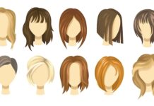 Чёлка-шторка: схема стрижки