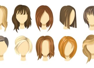 Чёлка-шторка: схема стрижки