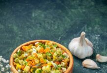 Легкий салат ПП с кукурузой