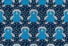 Схема узора для детского пледа спицами