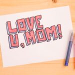 Красиво написать слово «мама»