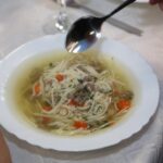 Суп с домашней лапшой и мясом