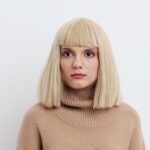 Челка-шторка на длинные волосы