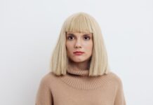 Челка-шторка на длинные волосы