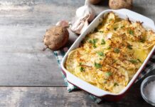 Картофель в духовке в сливках