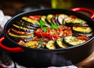 Тушеные баклажаны с овощами в мультиварке