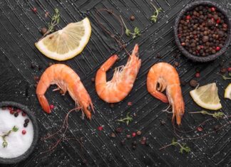 Время варки королевских креветок: замороженные