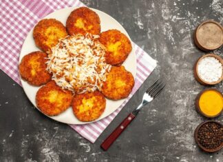 Рис с Фрикадельками на Сковороде