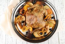 Курица в горшочках с грибами