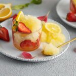 Молочное желе с фруктами из желатина