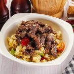 Тушеное мясо с гречкой в мультиварке